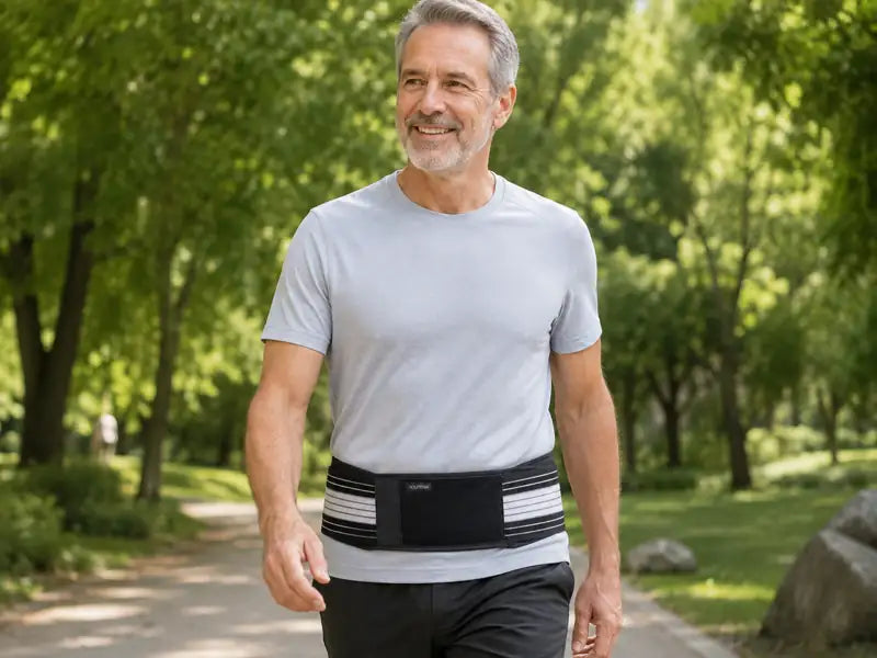 Bouger librement avec la ceinture Soutenia sous les vêtements