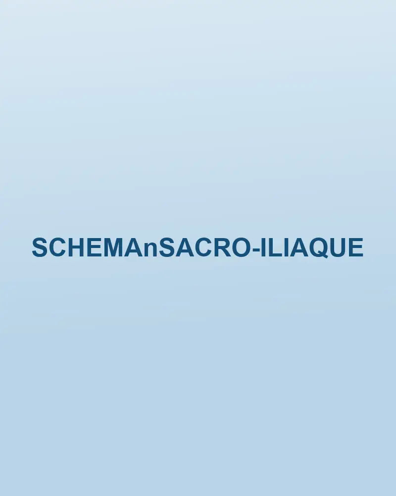 Schéma de l'articulation sacro-iliaque, entre le sacrum et le bassin